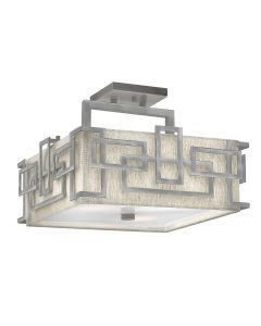 Lanza 3 Light Semi-Flush - Antique Nickel