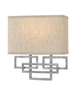 Lanza 2 Light Wall Light - Antique Nickel