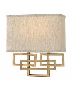 Lanza 2 Light Wall Light - Brushed Bronze