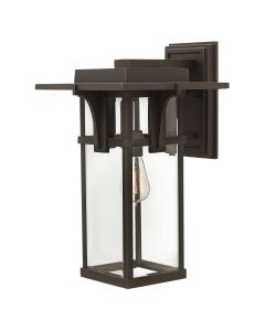 Manhattan 1 Light Large Wall Lantern - Oil Rubbed Bronze