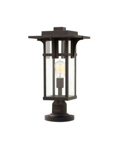 Manhattan 1 Light Pedestal - Oil Rubbed Bronze