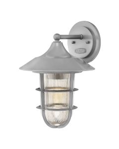 Marina 1 Light Medium Wall Lantern - Silver