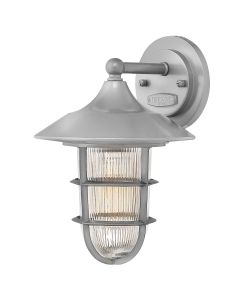 Marina 1 Light Small Wall Lantern - Silver
