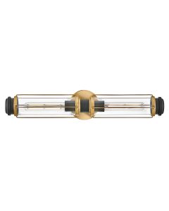 Masthead 2lt Wall Light - Heritage Brass & Black