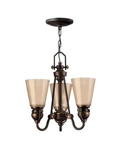Mayflower 3 Light Chandelier - Olde Bronze