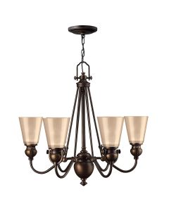 Mayflower 6 Light Chandelier - Olde Bronze