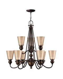 Mayflower 9 Light Chandelier - Olde Bronze