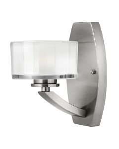 Meridian 1 Light Wall Light - Brushed Nickel
