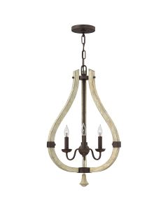 Middlefield 3 Light Chandelier - Iron Rust