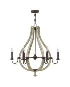 Middlefield 6 Light Chandelier - Iron Rust