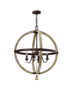 Middlefield 4 Light Chandelier - Iron Rust