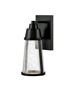 Miles 1 Light Wall Lantern - Black