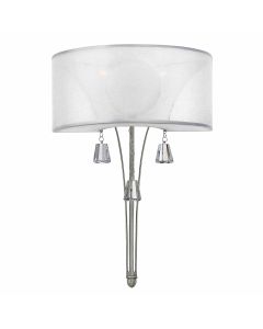 Mime 2 Light Wall Light - Brushed Nickel
