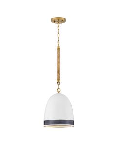 Nash 1 lt Pendant - Heritage Brass