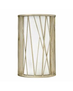 Nest 1 Light Wall Light - Silver Leaf