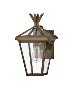 Palma 1lt Small Wall Lantern - Burnished Bronze