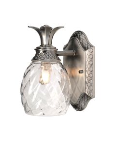 Plantation 1 Light Wall Light - Polished Antique Nickel