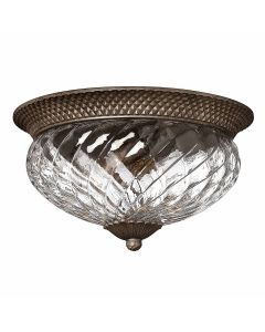 Plantation 3 Light Large Flush - Pearl Bronze