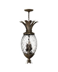 Plantation 4 Light Pentant - Pearl Bronze