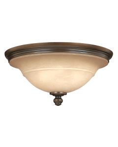 Plymouth 3 Light Flush - Olde Bronze