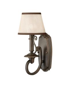 Plymouth 1 Light Wall Light - Olde Bronze