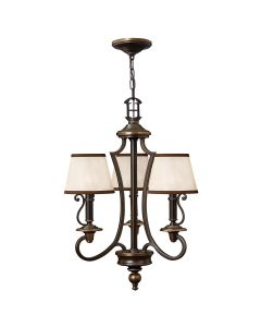 Plymouth 3 Light Chandelier - Olde Bronze