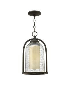 Quincy 1 Light Medium Chain Lantern - Oil Rubbed Bronze