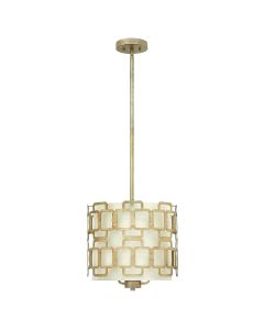 Sabina 3 Light Pendant - Silver Leaf