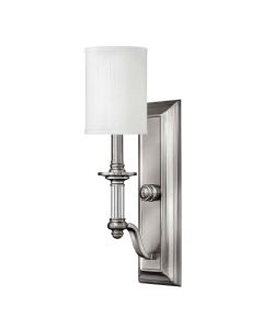 Sussex 1 Light Wall Light - Brushed Nickel