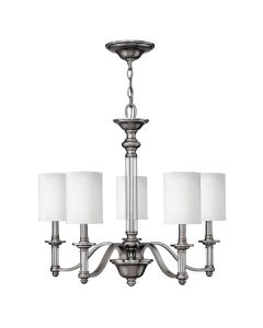 Sussex 5 Light Chandelier - Brushed Nickel