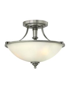 Truman 3 Light Semi-Flush - Antique Nickel