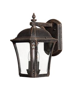 Wabash 2 Light Medium Wall Lantern - Mocha