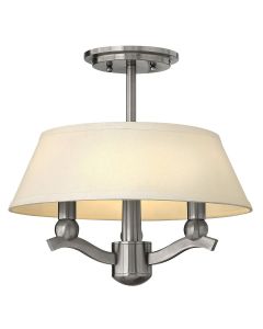 Whitney 3 Light Duo-Mount Pendant / Semi-Flush - Brushed Nickel