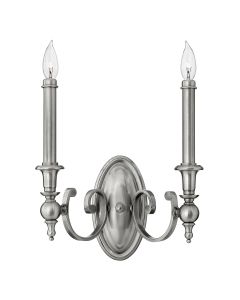 Yorktown 2 Light Wall Light - Antique Nickel