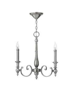 Yorktown 3 Light Chandelier - Antique Nickel