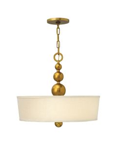 Zelda 3 Light Pendant - Vintage Brass