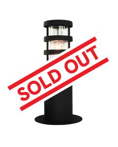Hornbaek 1 Light Pedestal Lantern - Black