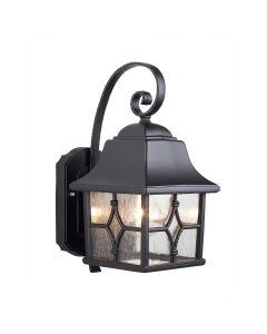 Kent 1 Light Wall Lantern - Black