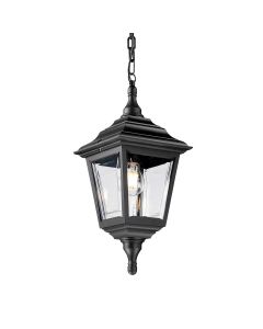 Kerry 1 Light Chain Lantern - Black