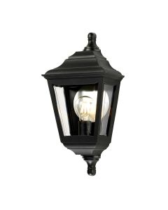 Kerry 1 Light Flush Wall Lantern - Black