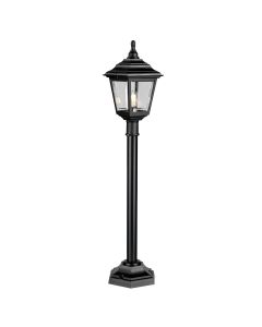 Kerry 1 Light Pillar Lantern - Black