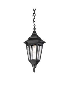 Kinsale 1 Light Chain Lantern - Black