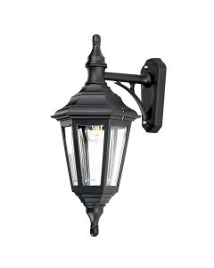 Kinsale 1 Light Wall Lantern - Black