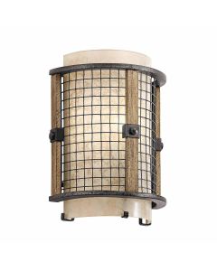 Ahrendale 1 Light Wall Light - Anvil Iron