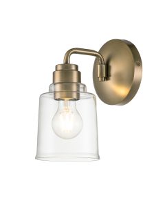 Aivian 1 Light Wall Light - Weathered Brass
