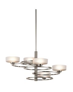 Aleeka 5 Light Chandelier - Classic Pewter