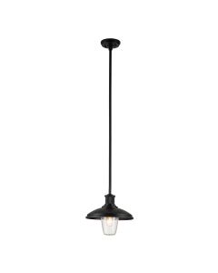 Allenbury 1 Light Outdoor Pendant - Textured Black