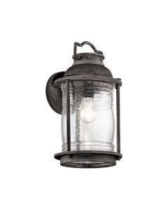 Ashland Bay 1 Light Large Wall Lantern - Weathered Zinc