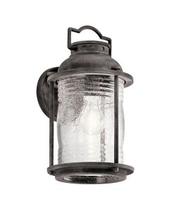 Ashland Bay 1 Light Medium Wall Lantern - Weathered Zinc