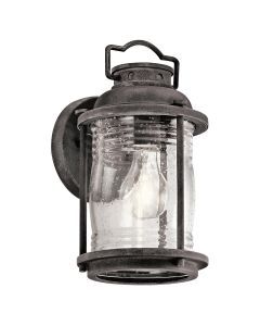 Ashland Bay 1 Light Small Wall Lantern - Weathered Zinc
